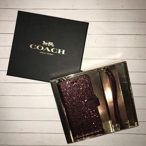 COACH BOXED IPHONE X/XS PHONE FOLIO GIFT SET